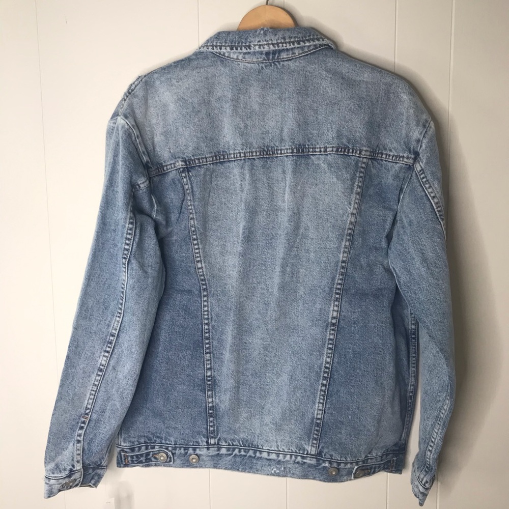 Free People | Ramona Denim Trucker Jean Jacket M - Picture 6 of 6